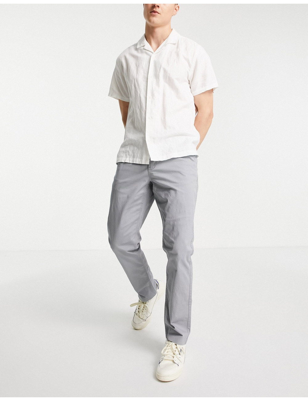 New Look slim chinos in mid...