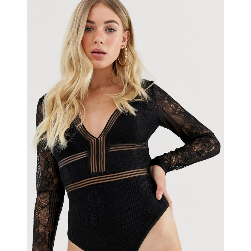 Missguided lace bodysuit in...