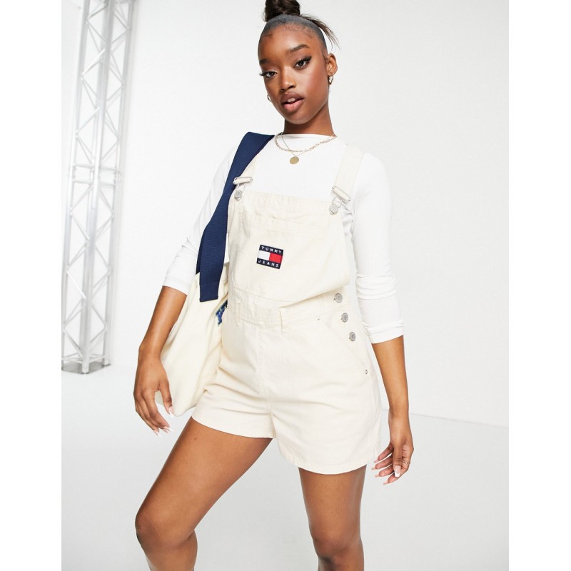 Tommy Jeans logo dungaree...
