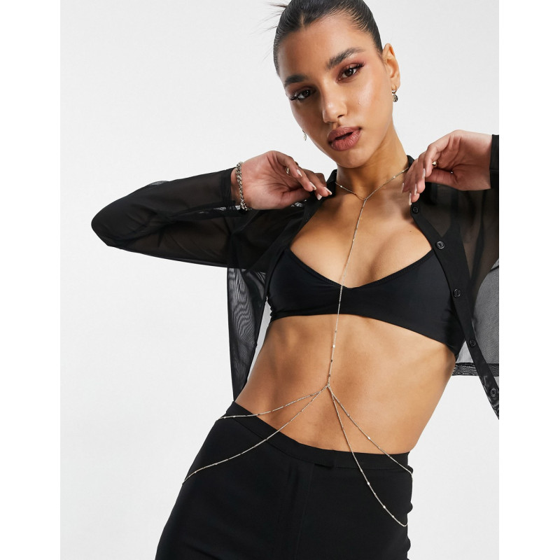 ASOS DESIGN body chain in...