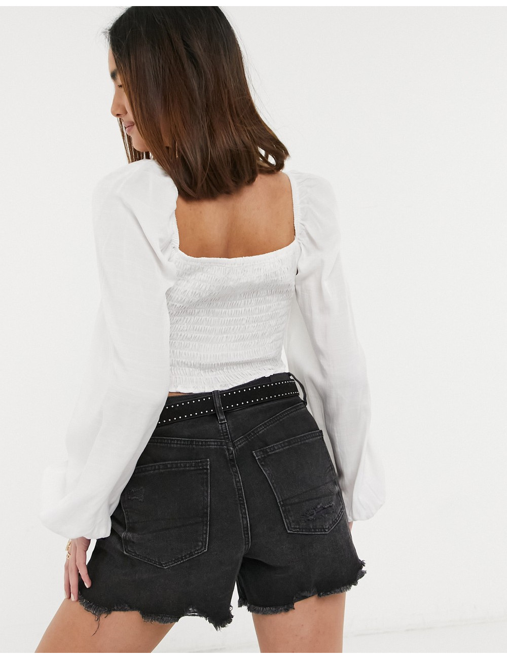 Urban Bliss ruched crop top...