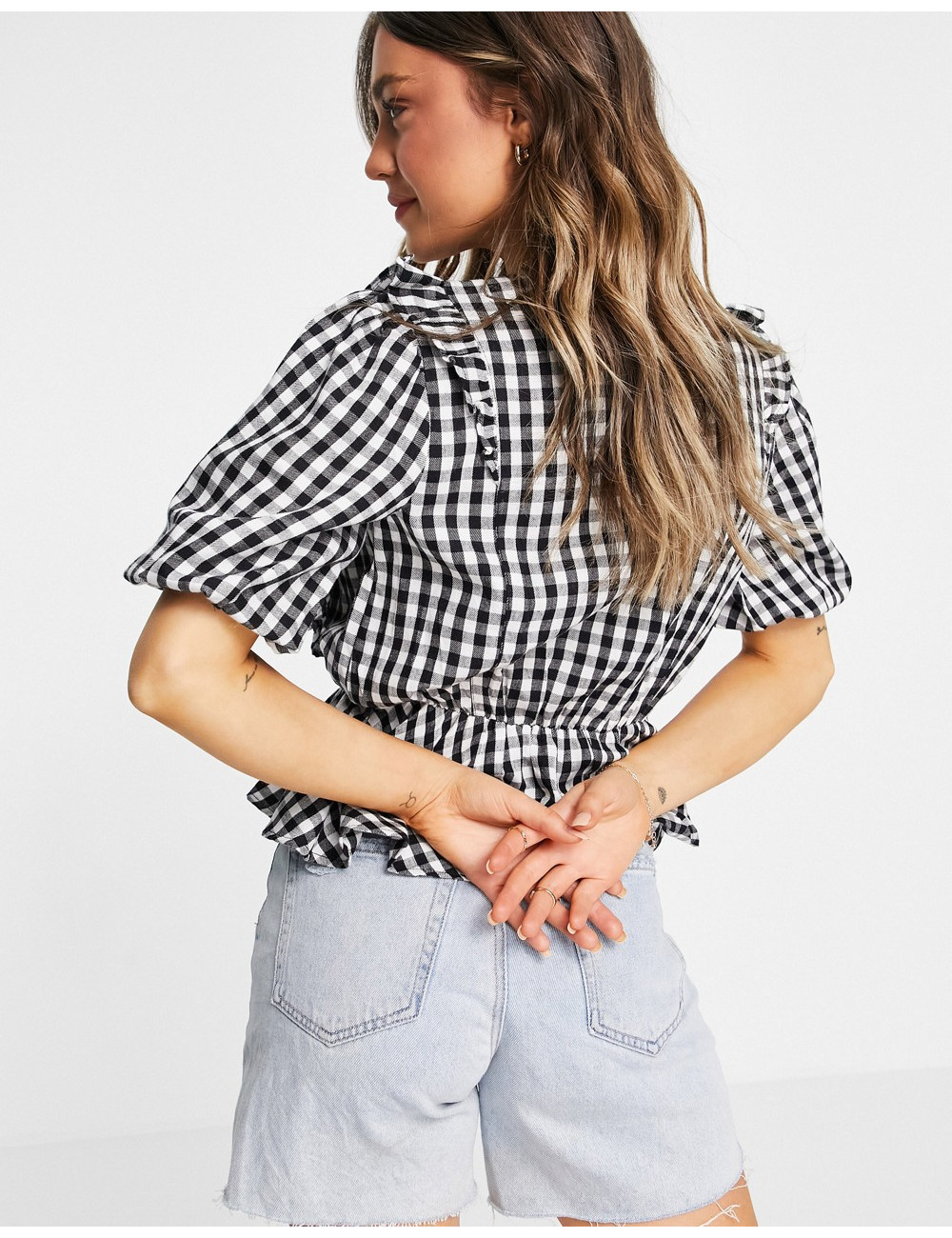New Look gingham frill...