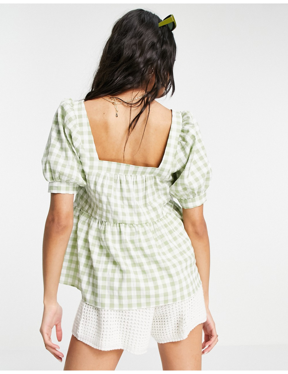 New Look tiered blouse in...