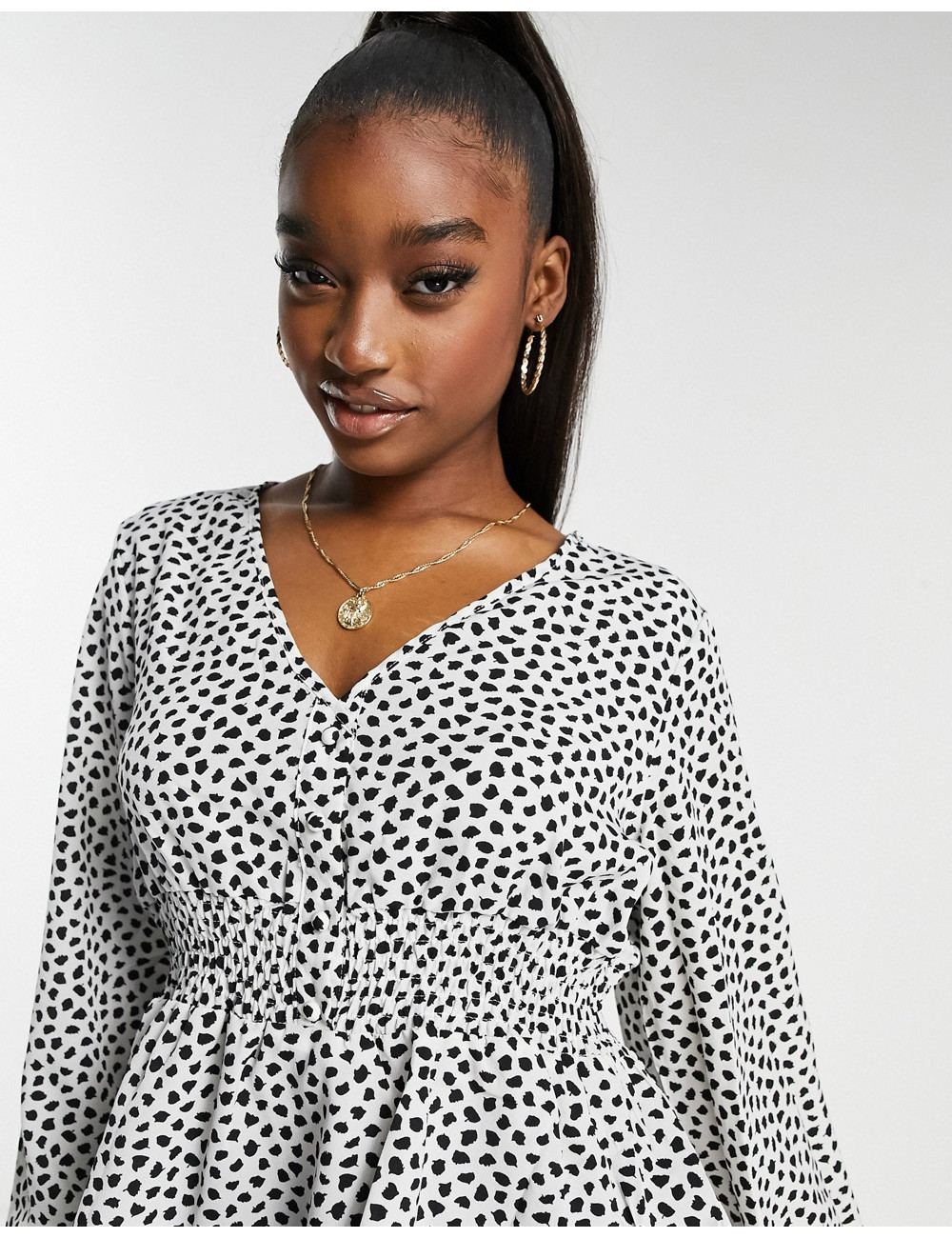 Missguided blouse with...