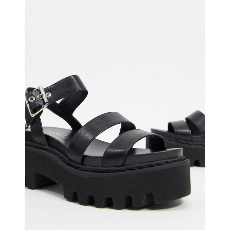 Lamoda chunky sandals in black