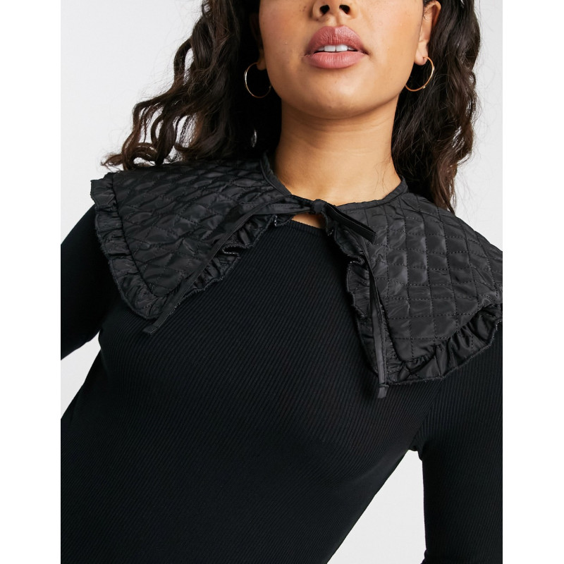 ASOS DESIGN frill quilted...