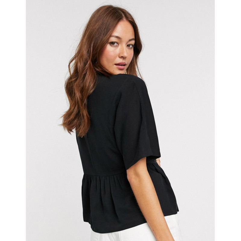 ASOS DESIGN boxy top with...