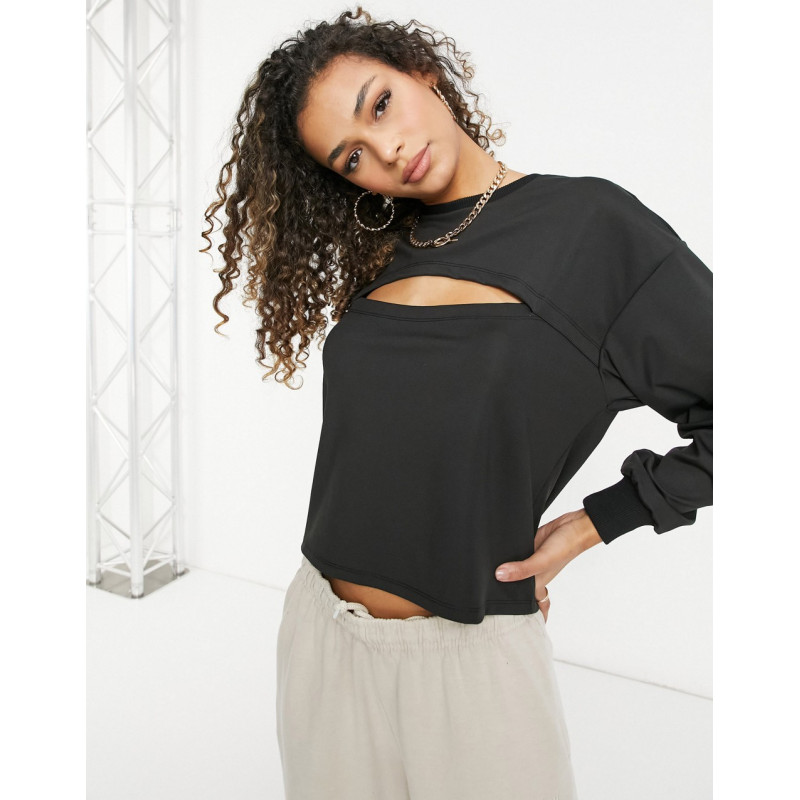 ASYOU cropped sweat with...