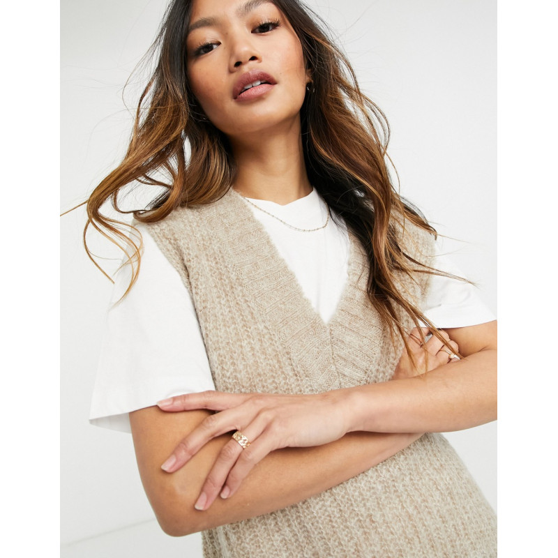 Vila knitted vest with...