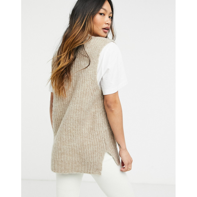 Vila knitted vest with...