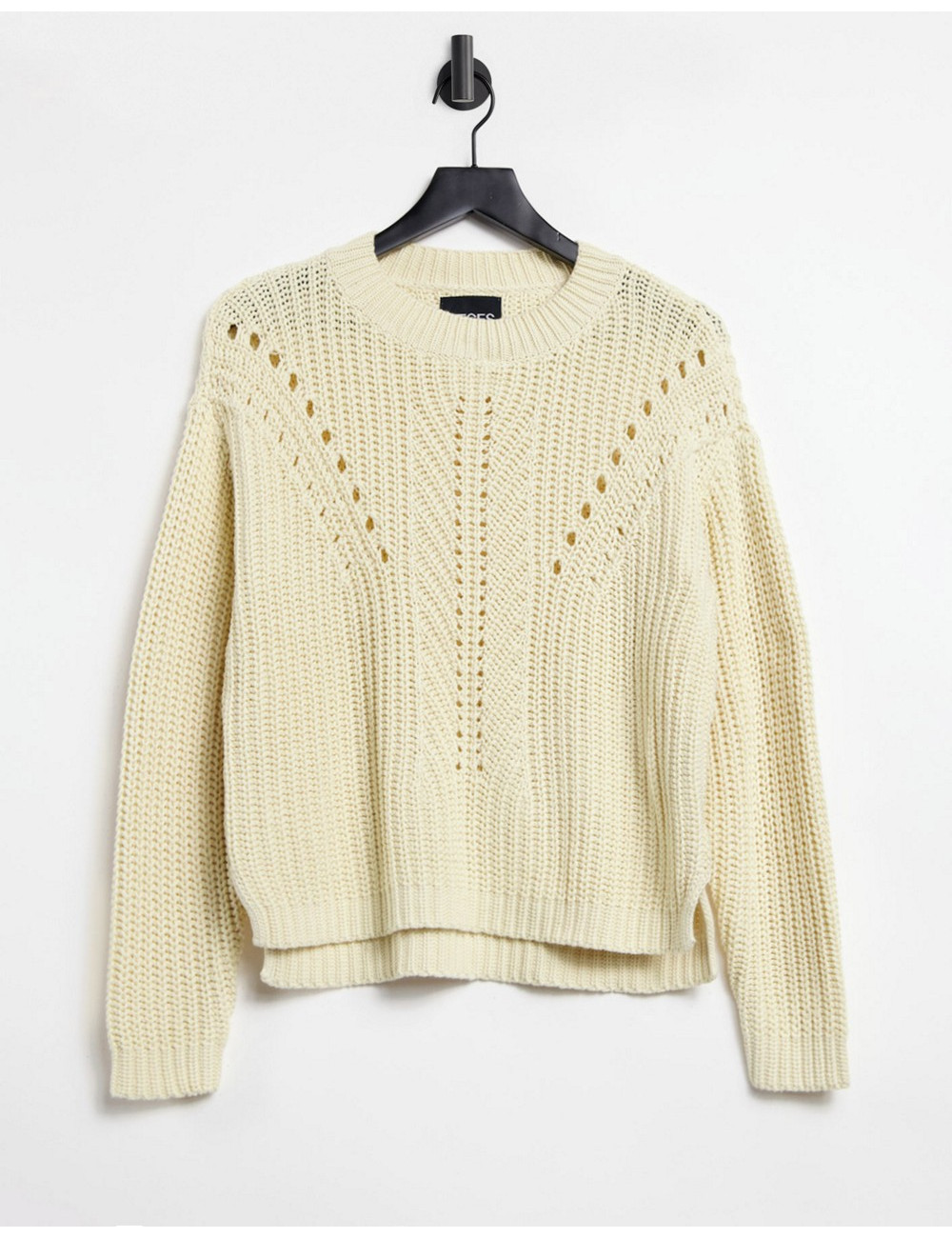 Pieces jumper with textured...