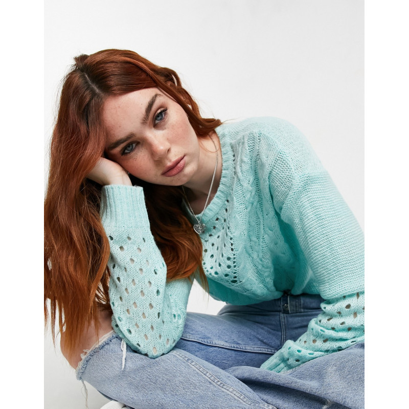 JDY cable knit jumper in...