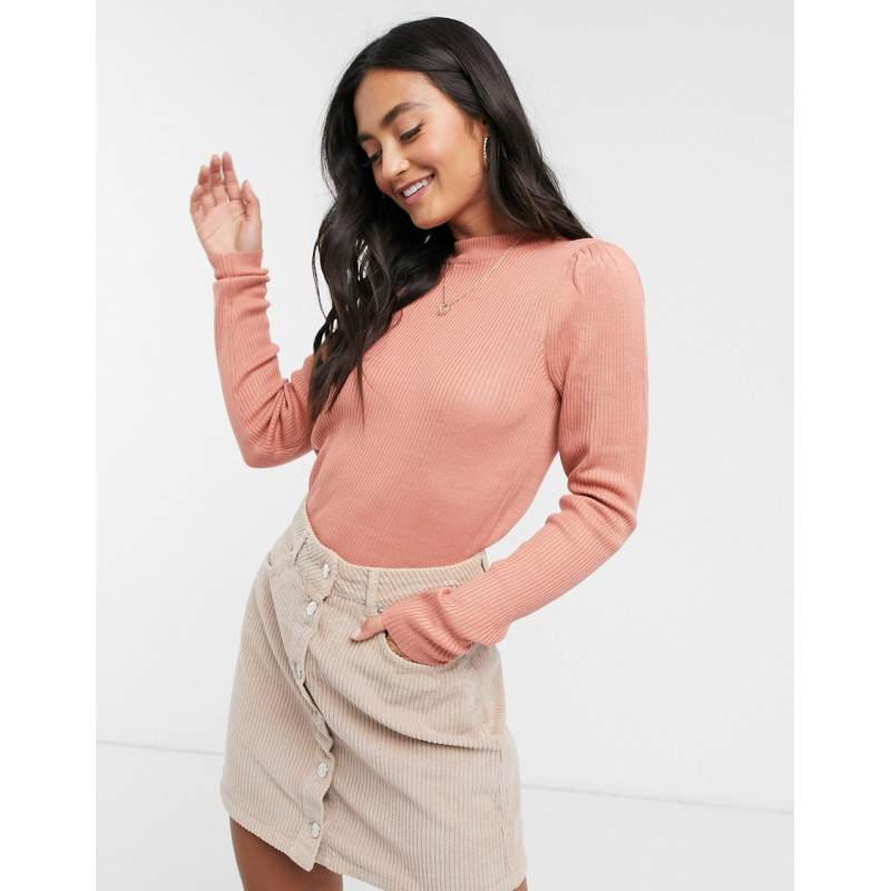 Vila knitted top in pink
