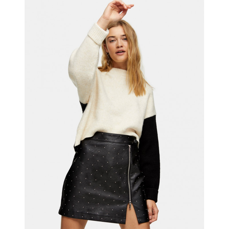 Topshop cropped knitted...