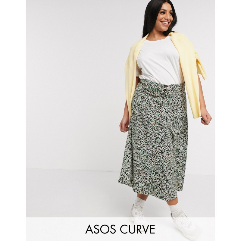 ASOS DESIGN Curve pleat...