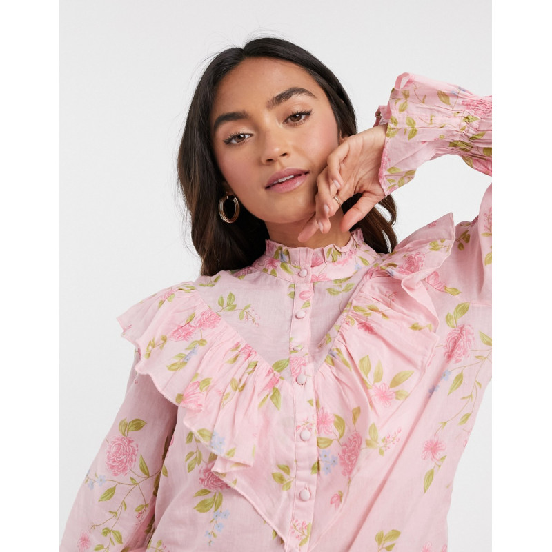 River Island floral ruffle...