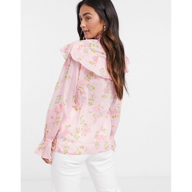 River Island floral ruffle...