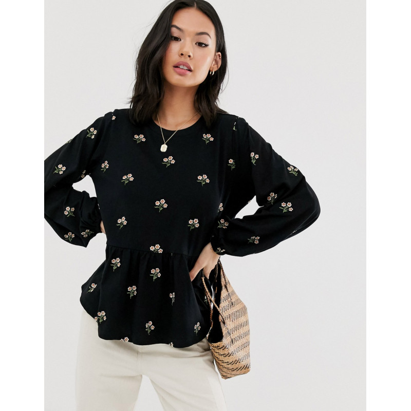 ASOS DESIGN smock with long...