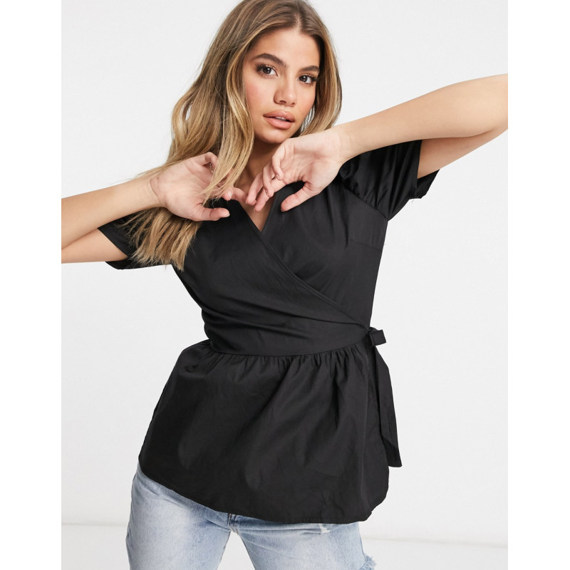 Missguided wrap top with...