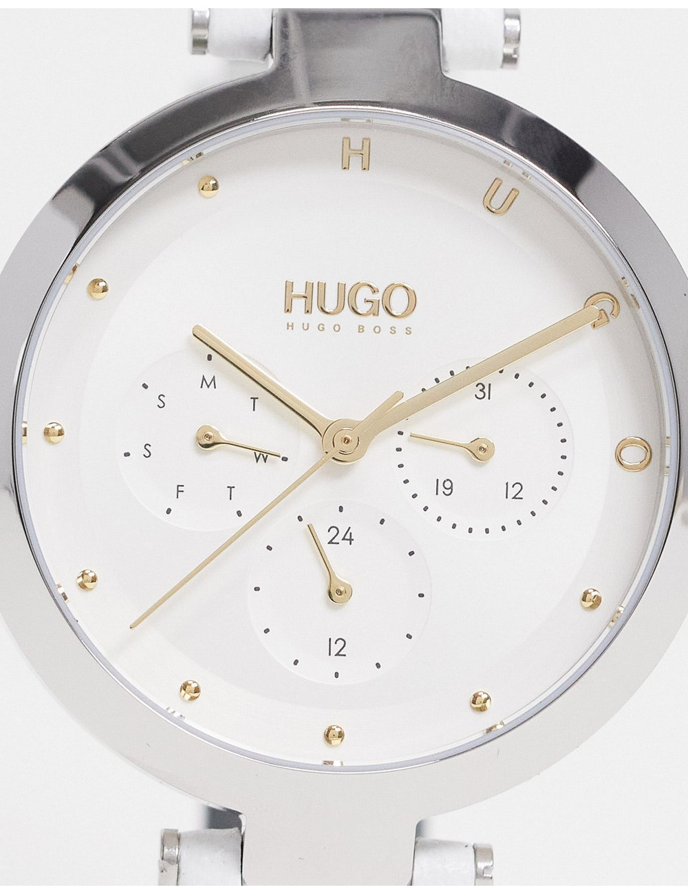 Hugo womens leather watch...