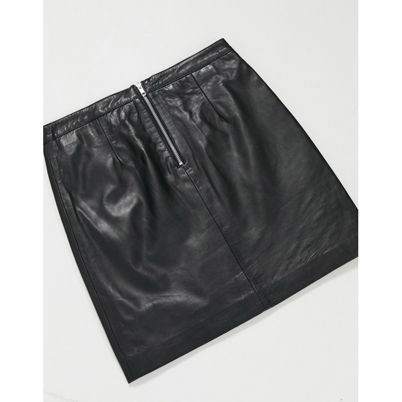 Object leather mini skirt...