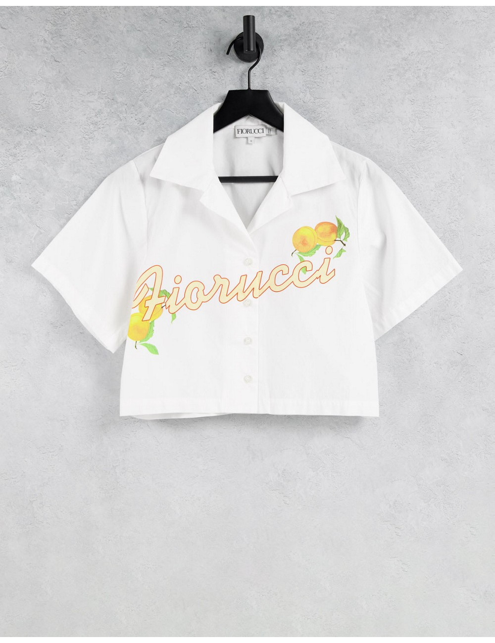 Fiorucci cropped shirt with...