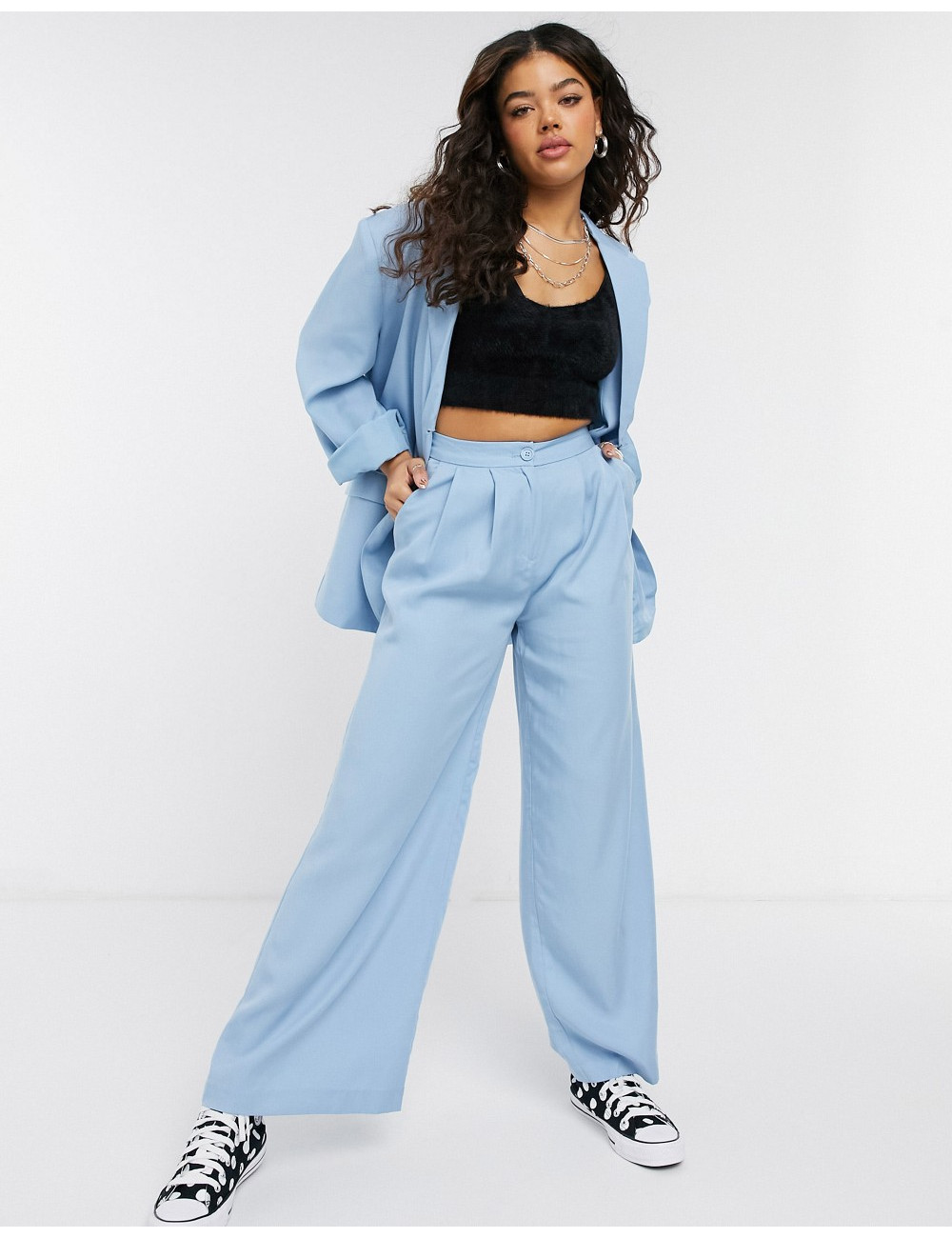 Monki Gaby suit co-ord wide...