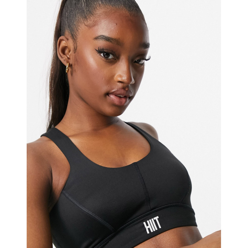 HIIT star lace panel bralet...