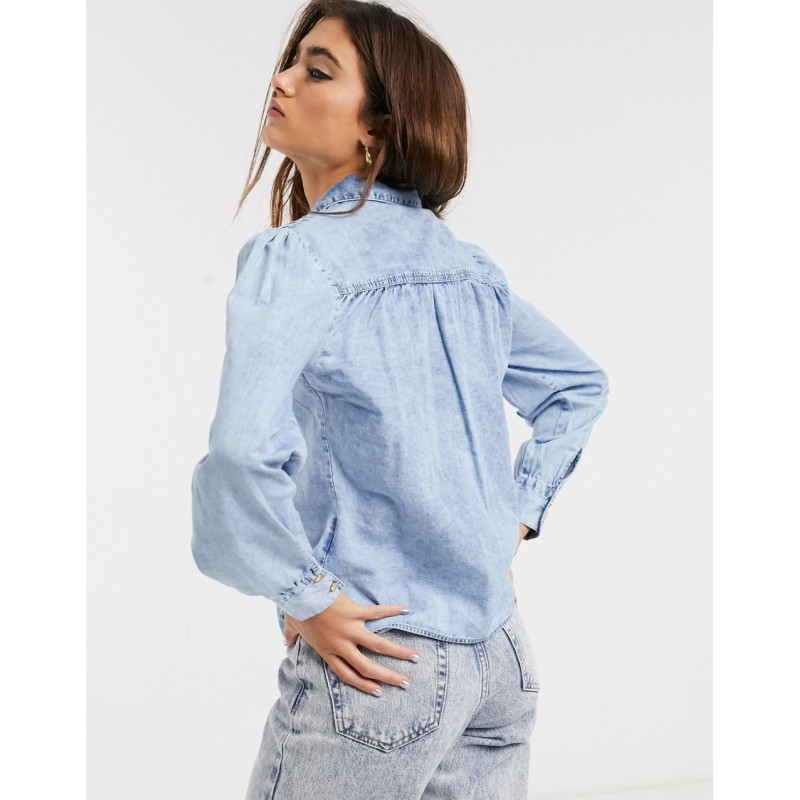 Object denim shirt with...