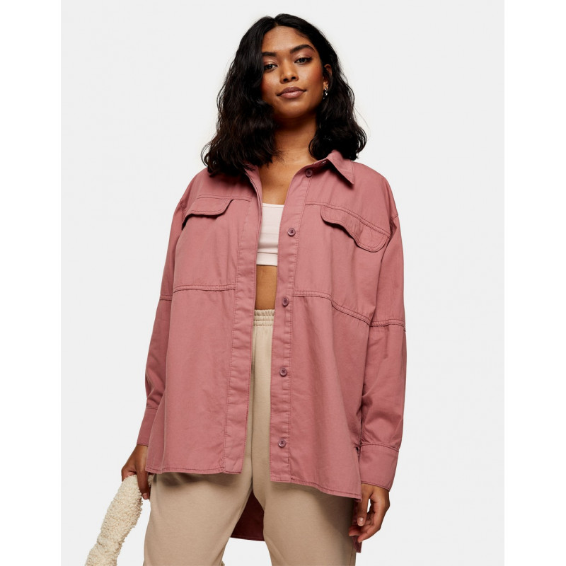 Topshop oversized shirt in...