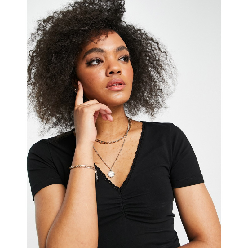 ASOS DESIGN v neck crop...