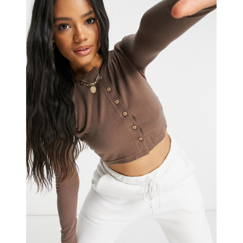Missguided long sleeve crop...