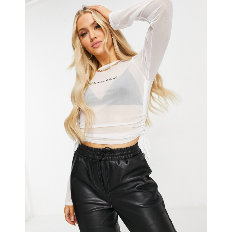 Missguided top with mesh...