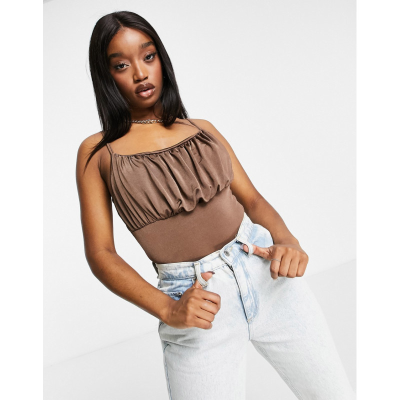 Missguided ruched body in...