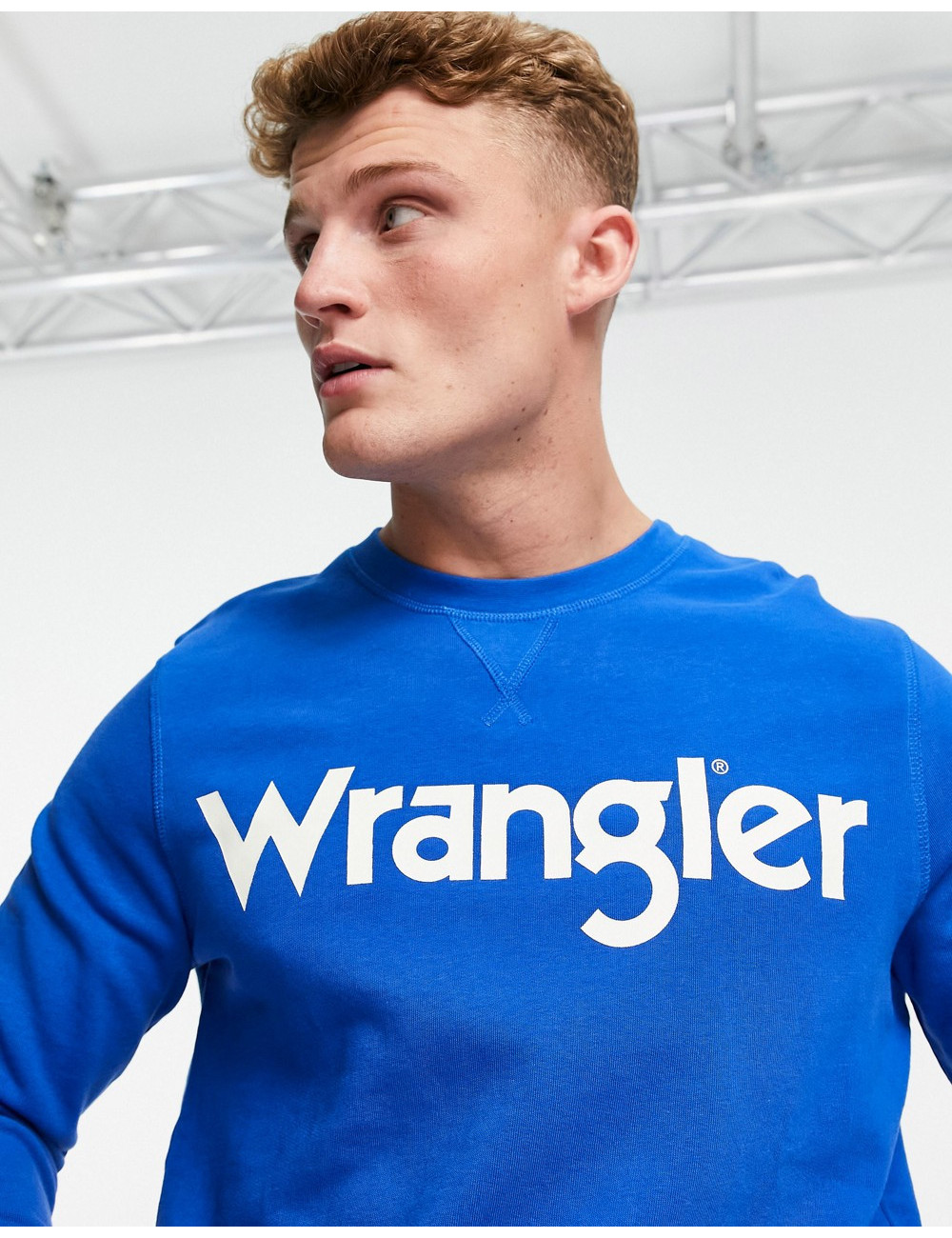 Wrangler logo crew neck sweat