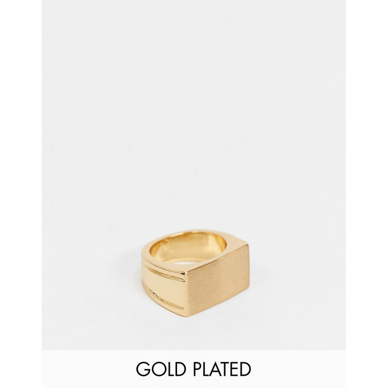 ASOS DESIGN 14k gold plated...