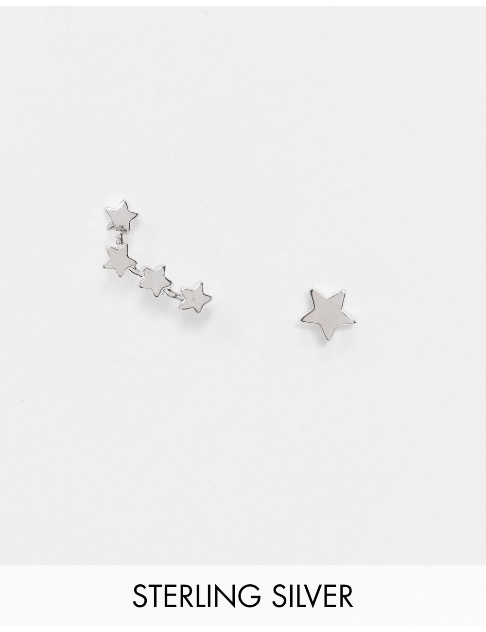 Pieces 18K plated star...