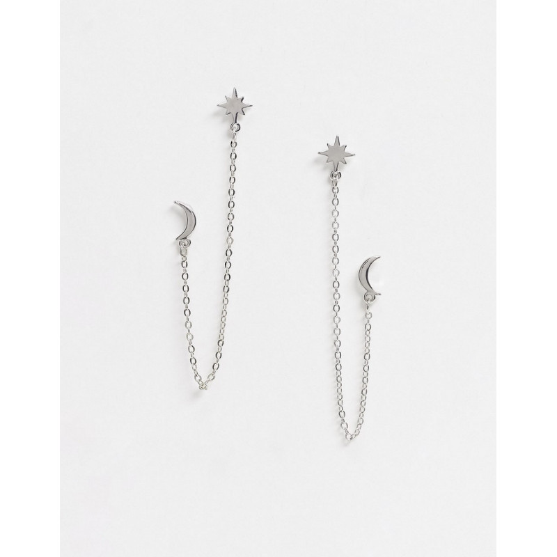 Pieces chain earrings with...