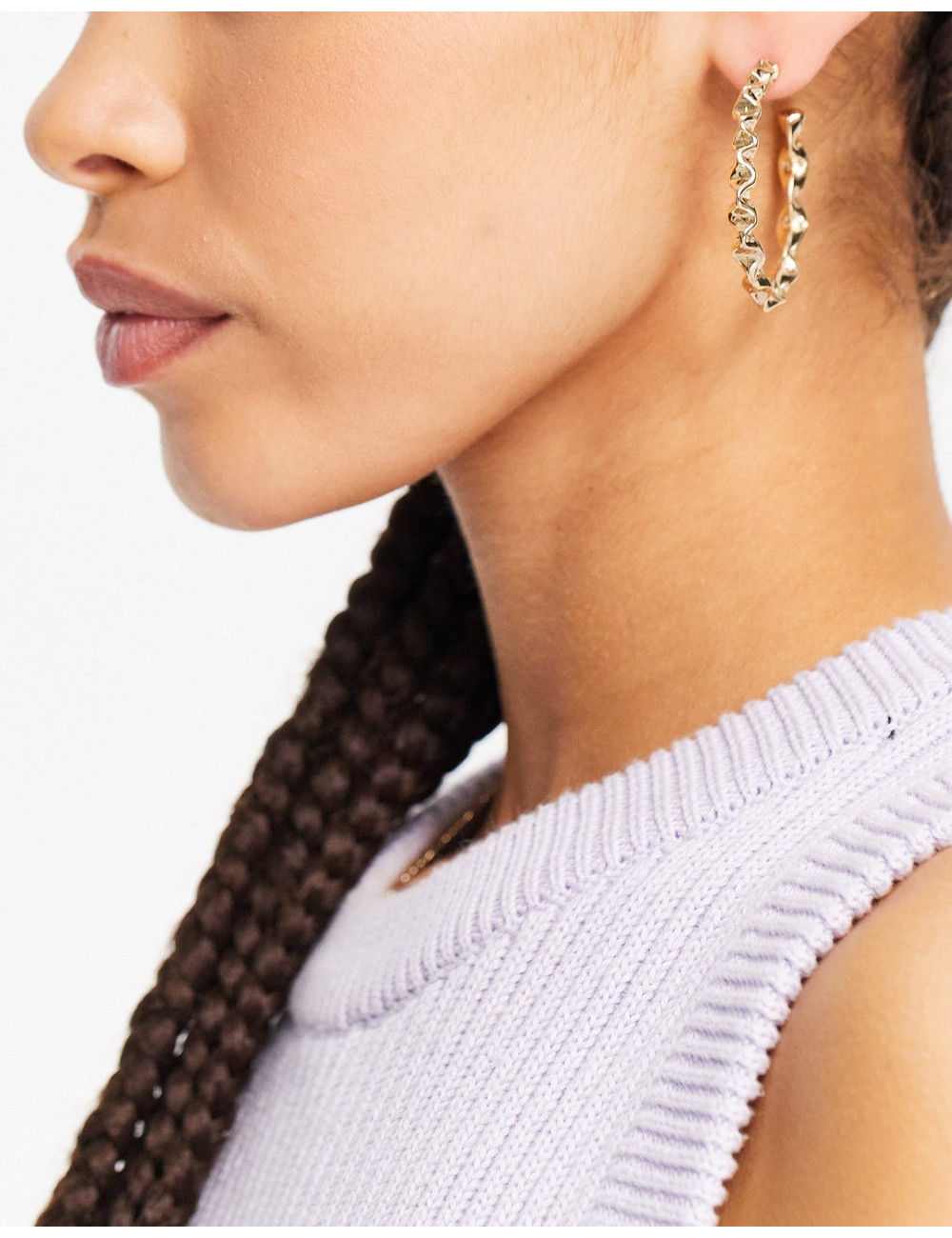 Pieces chunky twist hoops...