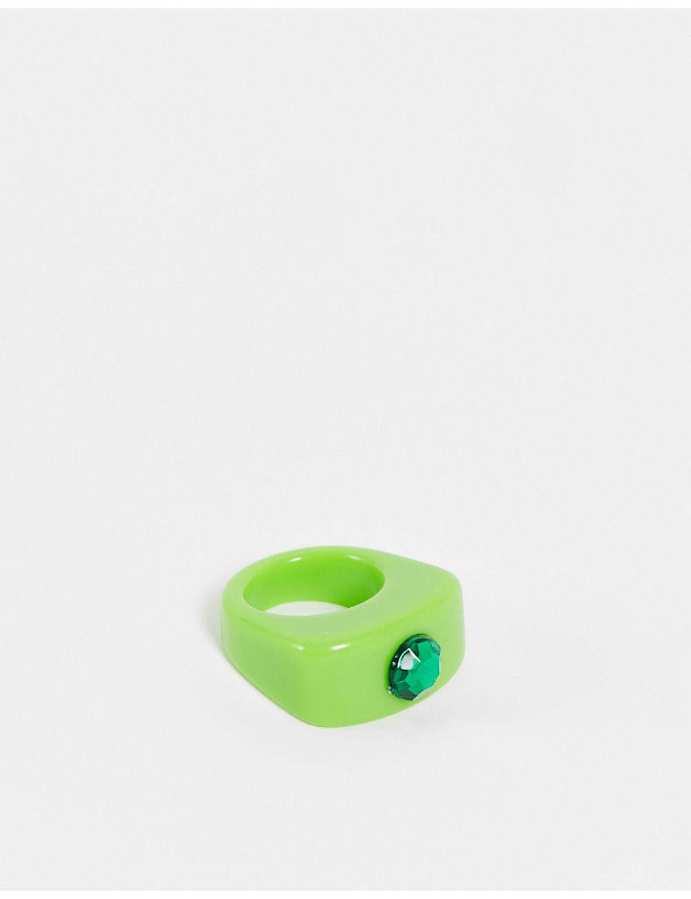 ASOS DESIGN ring in green...