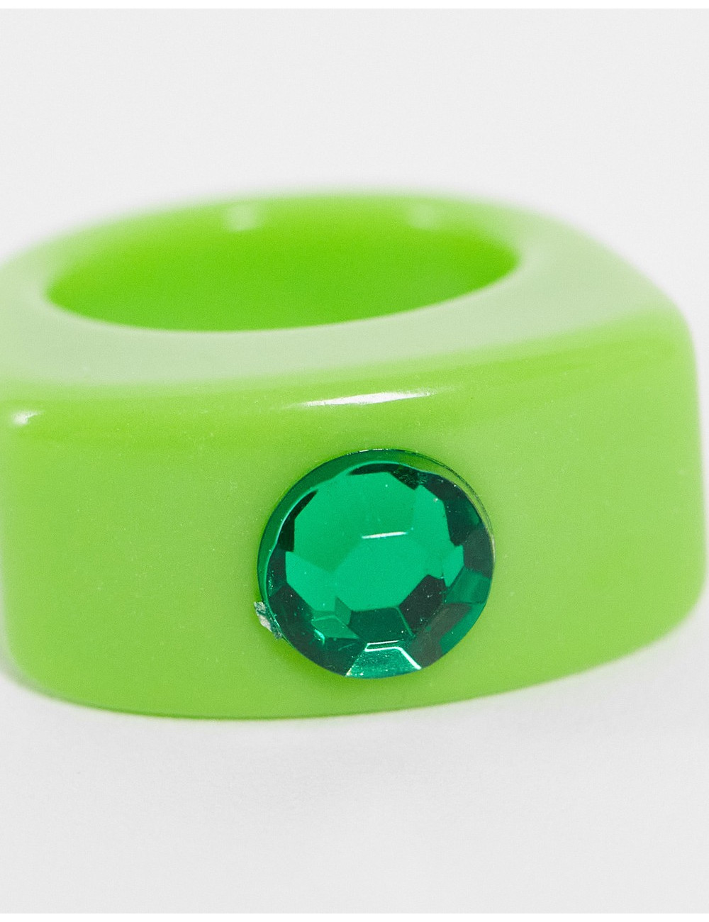 ASOS DESIGN ring in green...