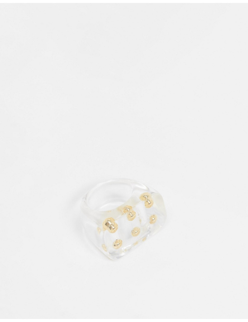 ASOS DESIGN ring in clear...