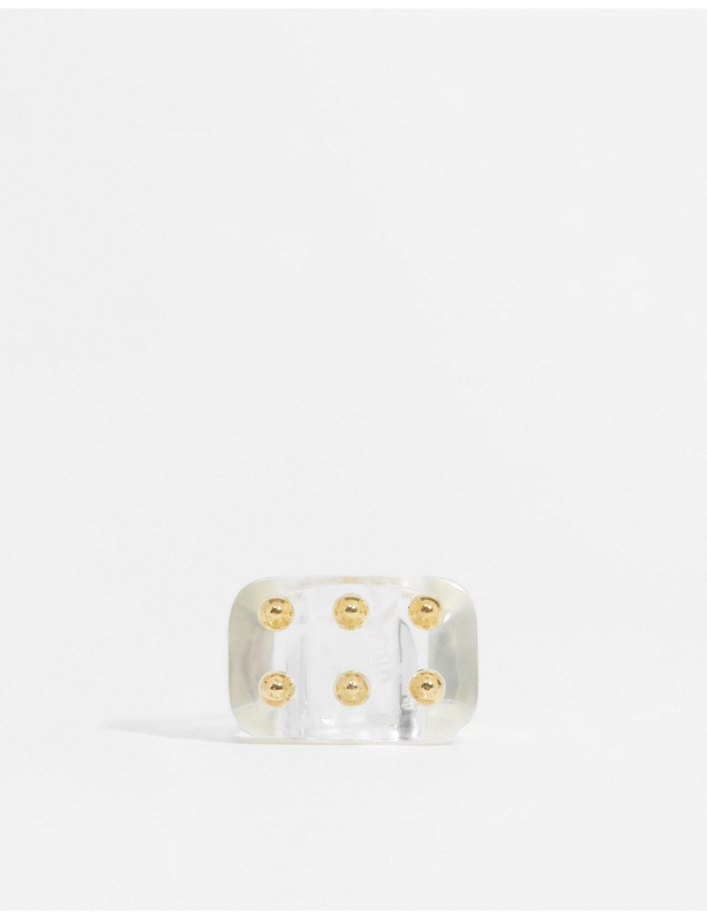 ASOS DESIGN ring in clear...