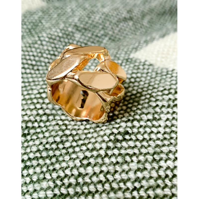 ASOS DESIGN ring with chain...
