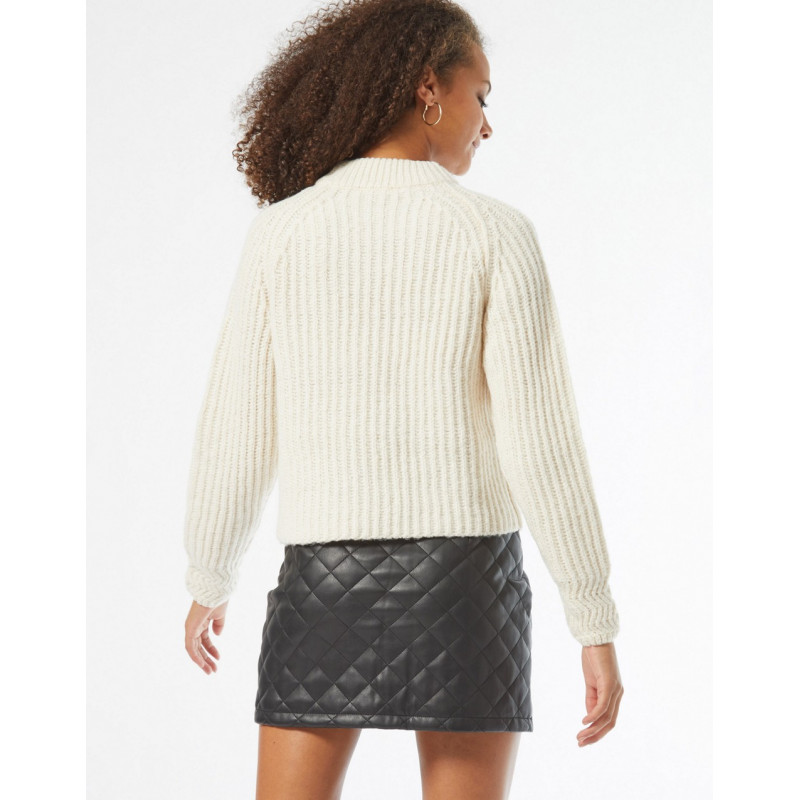 Miss Selfridge quilted faux...