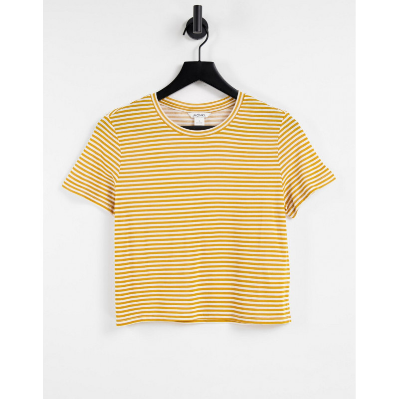 Monki t-shirt in yellow