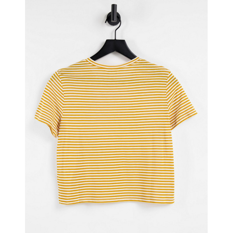 Monki t-shirt in yellow