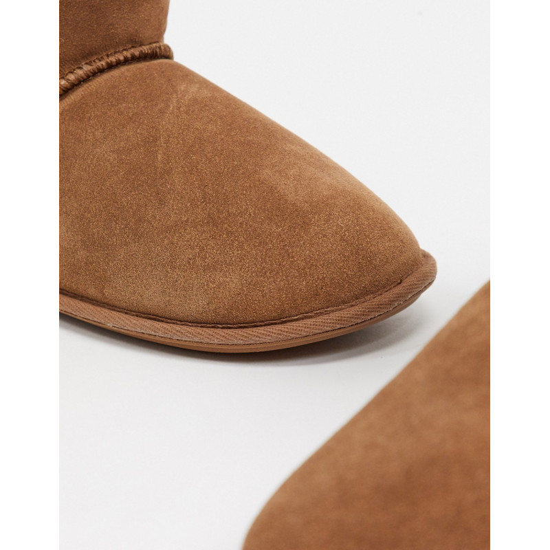 Sheepskin by Totes suede...
