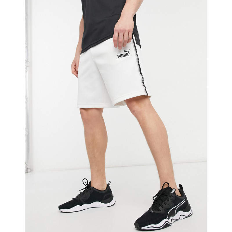 Puma poly shorts in white