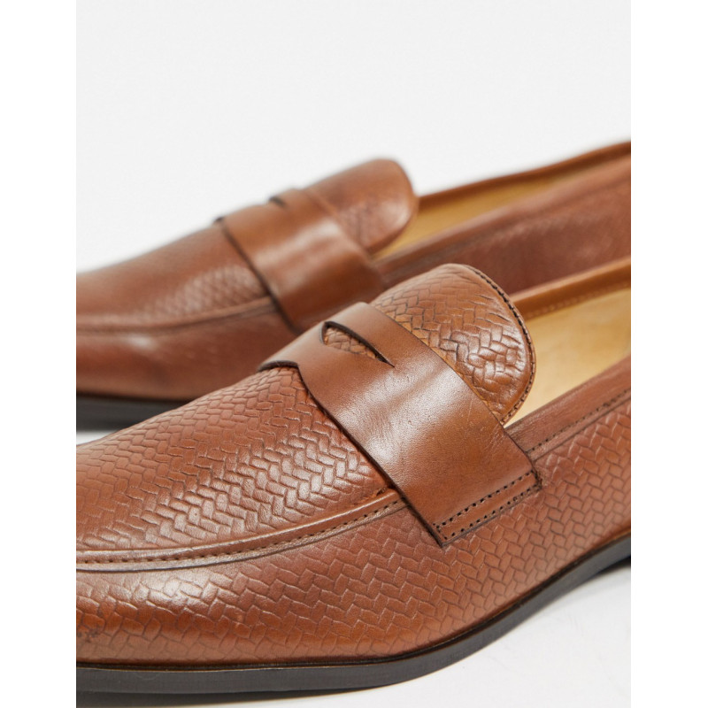 Dune embossed loafers in...